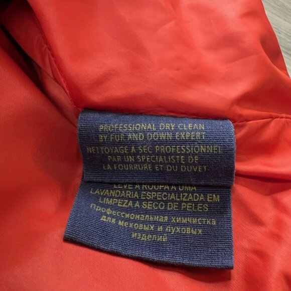 Ralph Lauren Rugby Down Vest Calf Suede Patch Army Green Men’s Size S Small - Picture 13 of 16